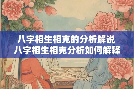 八字相生相克的分析解说 八字相生相克分析如何解释