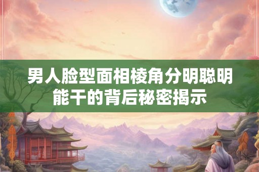 男人脸型面相棱角分明聪明能干的背后秘密揭示
