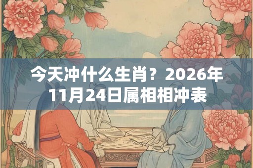 今天冲什么生肖？2026年11月24日属相相冲表
