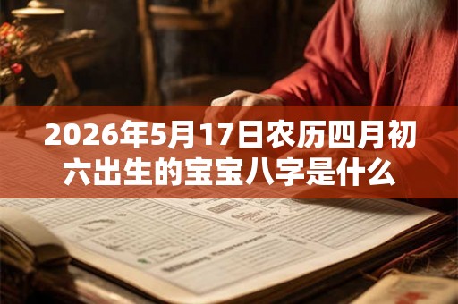 2026年5月17日农历四月初六出生的宝宝八字是什么