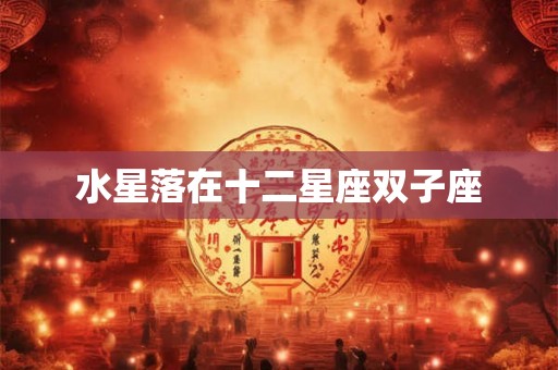 水星落在十二星座双子座