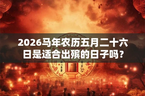 2026马年农历五月二十六日是适合出殡的日子吗？