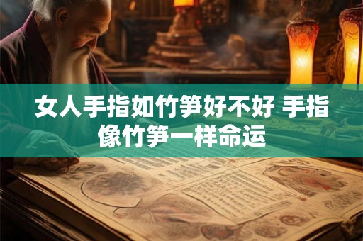 女人手指如竹笋好不好 手指像竹笋一样命运