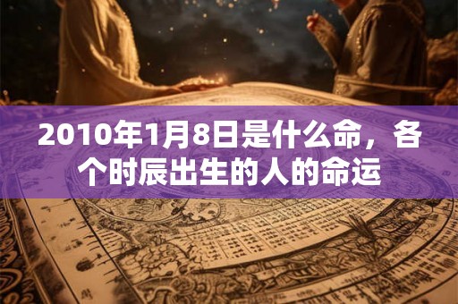 2010年1月8日是什么命,各个时辰出生的人的命运 2010年1月8日是什么命,各个时辰出生的人的命运