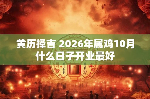 黄历择吉 2026年属鸡10月什么日子开业最好 黄历择吉 2026年属鸡10月什么日子开业最好