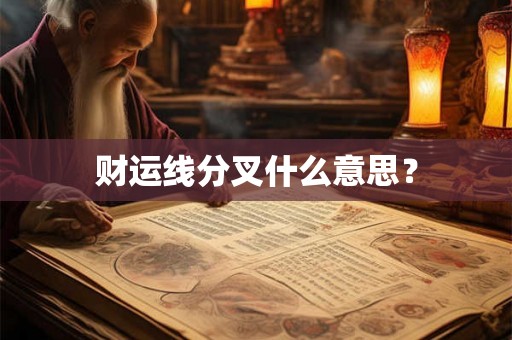 财运线分叉什么意思？
