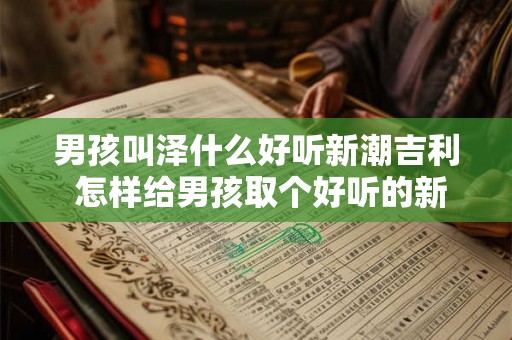 男孩叫泽什么好听新潮吉利 怎样给男孩取个好听的新潮吉利名字 男孩叫泽什么好听新潮吉利 怎样给男孩取个好听的新潮吉利名字