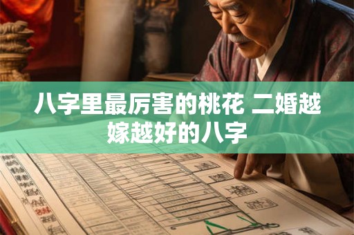 八字里最厉害的桃花 二婚越嫁越好的八字