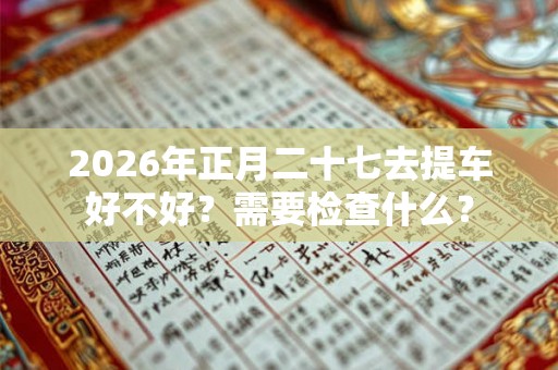 2026年正月二十七去提车好不好?需要检查什么? 2026年正月二十七去提车好不好?需要检查什么?
