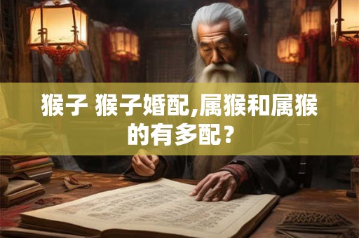 猴子 猴子婚配,属猴和属猴的有多配？