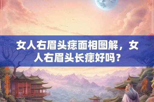 女人右眉头痣面相图解，女人右眉头长痣好吗？