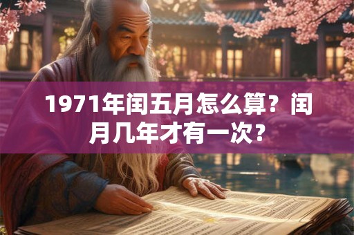 1971年闰五月怎么算？闰月几年才有一次？