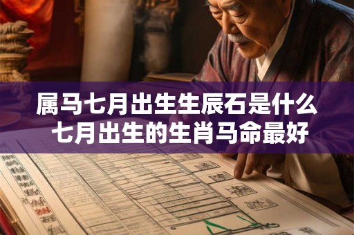 属马七月出生生辰石是什么 七月出生的生肖马命最好