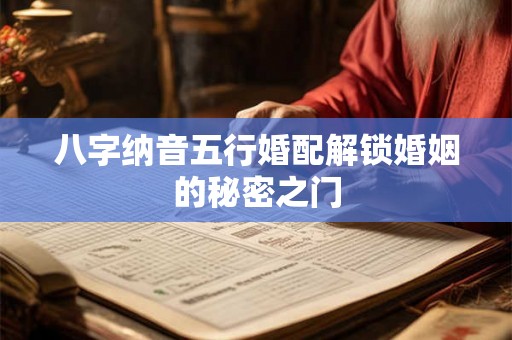 八字纳音五行婚配解锁婚姻的秘密之门