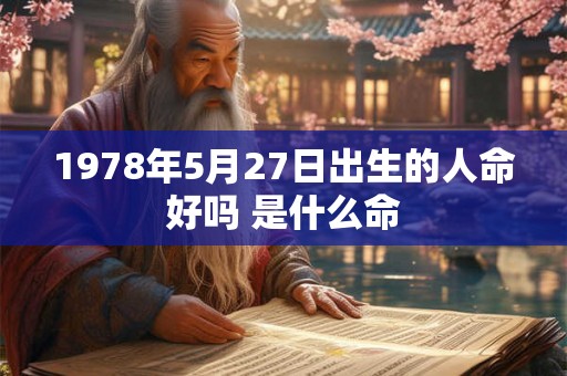 1978年5月27日出生的人命好吗 是什么命