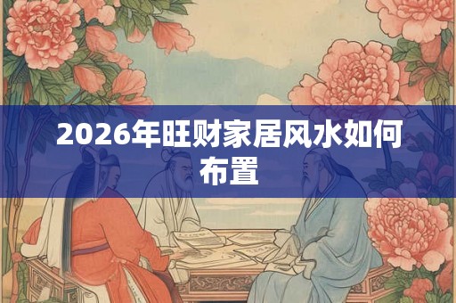 2026年旺财家居风水如何布置