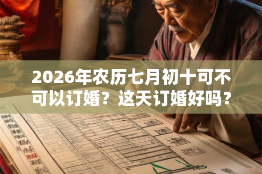 2026年农历七月初十可不可以订婚？这天订婚好吗？