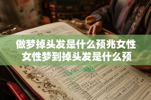 做梦掉头发是什么预兆女性 女性梦到掉头发是什么预兆