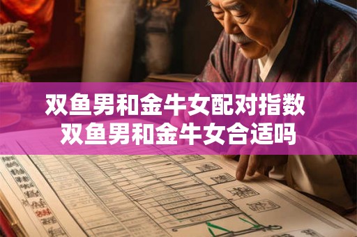 双鱼男和金牛女配对指数 双鱼男和金牛女合适吗 双鱼男和金牛女配对指数 双鱼男和金牛女合适吗
