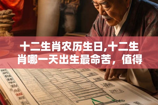 十二生肖农历生日,十二生肖哪一天出生最命苦，值得收藏