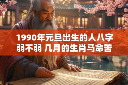 1990年元旦出生的人八字弱不弱 几月的生肖马命苦