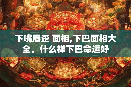 下嘴唇歪 面相,下巴面相大全,什么样下巴命运好 下嘴唇歪 面相,下巴面相大全,什么样下巴命运好