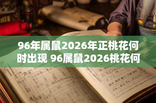 96年属鼠2026年正桃花何时出现 96属鼠2026桃花何时开 96年属鼠2026年正桃花何时出现 96属鼠2026桃花何时开