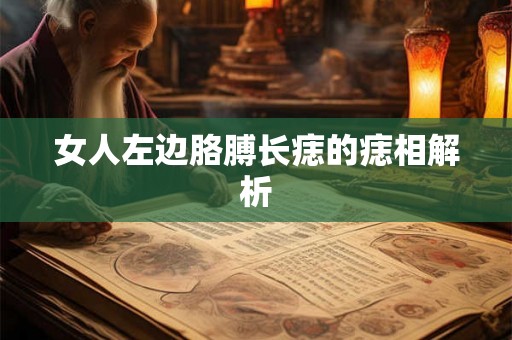 女人左边胳膊长痣的痣相解析