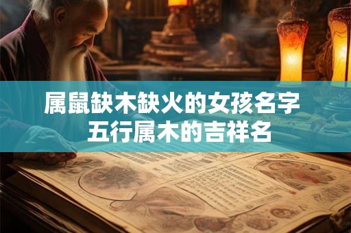 属鼠缺木缺火的女孩名字  五行属木的吉祥名