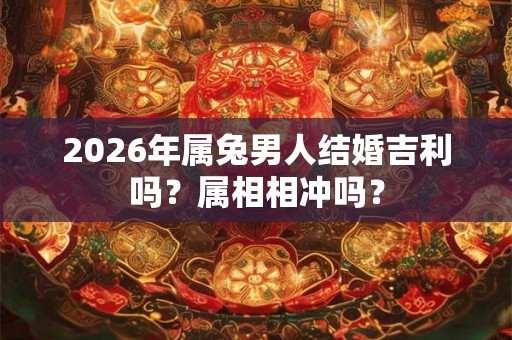 2026年属兔男人结婚吉利吗？属相相冲吗？