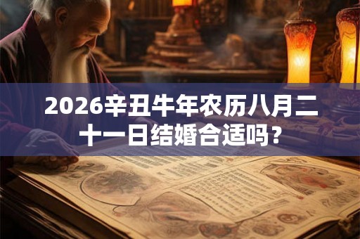 2026辛丑牛年农历八月二十一日结婚合适吗？