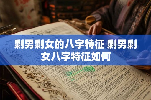 剩男剩女的八字特征 剩男剩女八字特征如何