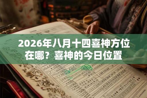 2026年八月十四喜神方位在哪？喜神的今日位置