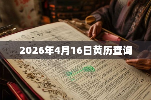 2026年4月16日黄历查询