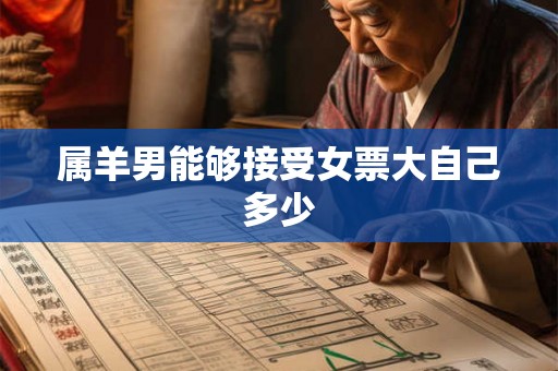 属羊男能够接受女票大自己多少 属羊男能够接受女票大自己多少