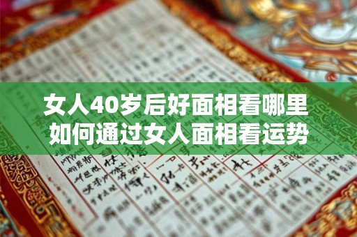 女人40岁后好面相看哪里 如何通过女人面相看运势 女人40岁后好面相看哪里 如何通过女人面相看运势
