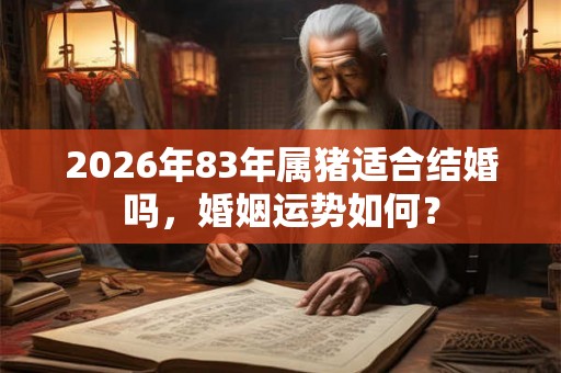 2026年83年属猪适合结婚吗,婚姻运势如何? 2026年83年属猪适合结婚吗,婚姻运势如何?