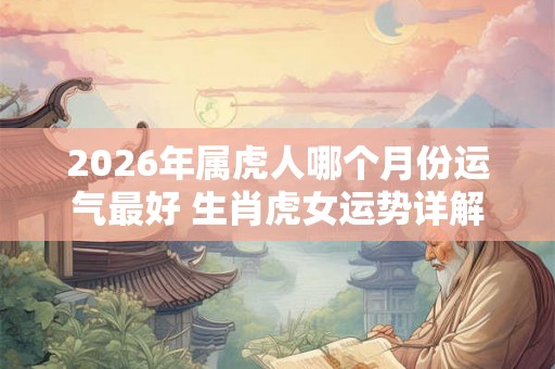 2026年属虎人哪个月份运气最好 生肖虎女运势详解 2026年属虎人哪个月份运气最好 生肖虎女运势详解