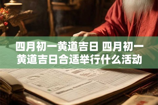 四月初一黄道吉日 四月初一黄道吉日合适举行什么活动