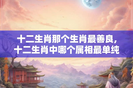 十二生肖那个生肖最善良,十二生肖中哪个属相最单纯最善良