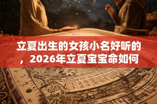立夏出生的女孩小名好听的，2026年立夏宝宝命如何？