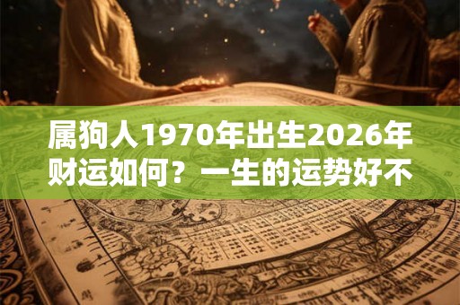 属狗人1970年出生2026年财运如何？一生的运势好不好？