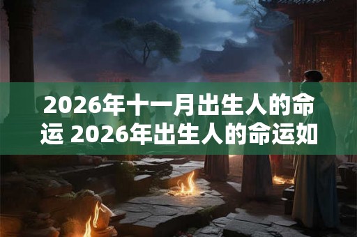 2026年十一月出生人的命运 2026年出生人的命运如何