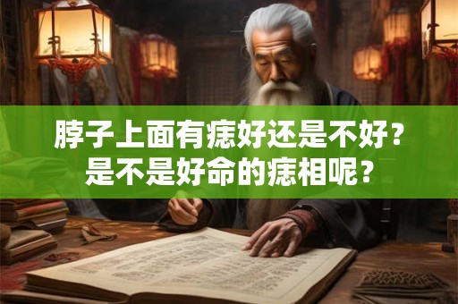 脖子上面有痣好还是不好？是不是好命的痣相呢？