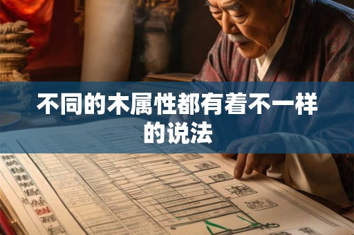 不同的木属性都有着不一样的说法