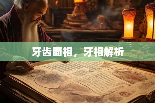 牙齿面相，牙相解析