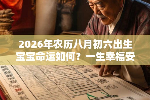 2026年农历八月初六出生宝宝命运如何？一生幸福安康吗？