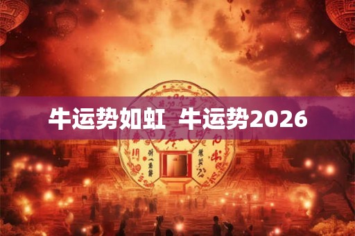 牛运势如虹 牛运势2026 牛运势如虹 牛运势2026