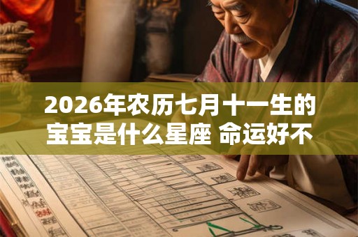 2026年农历七月十一生的宝宝是什么星座 命运好不好