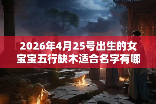2026年4月25号出生的女宝宝五行缺木适合名字有哪些